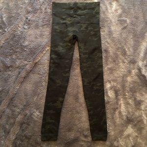 Camo spandex high waisted workout leggings